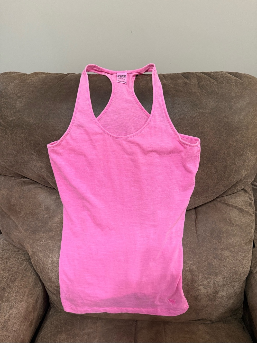PINK Victoria's Secret Neon Pink Racerback Tank